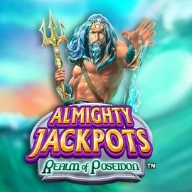 Almighty Jackpots – Realm of Poseidon logo by Novomatic at NV Casino