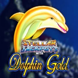 Dolphin Gold with Stellar Jackpots slot icon by Lightning Box Game, available at NV Casino