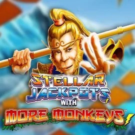 Jackpots logo of Stellar Jackpots with More Monkeys from Lightning Box Game at NV Casino